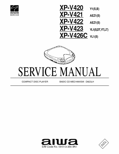 Aiwa XP-V420 mech. DA23LH - mod. XP-V421, XP-V422, XP-V423, XP-V426C (pag. 29)